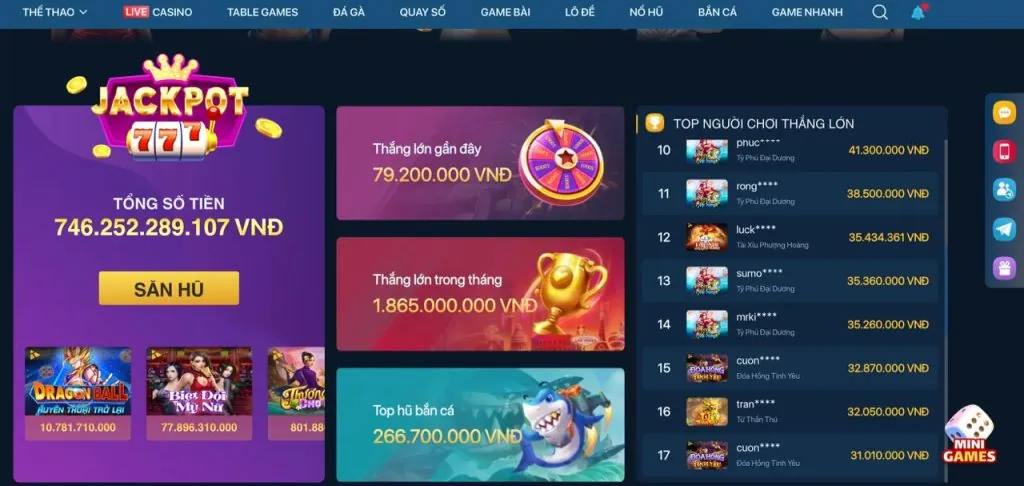 Hình ảnh tổng hợp các trò chơi đa dạng tại awin68 casino